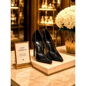 Good American Cinder F*ckin Rella Pump - Light Smoke - size 8